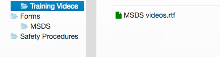 MSDS videos
